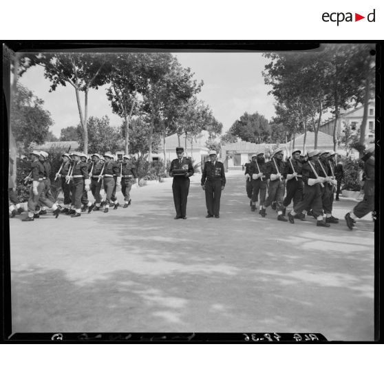 Cérémonie militaire à l'occasion de l'anniversaire de la bataille de Camerone, à Sidi-Bel-Abbès.