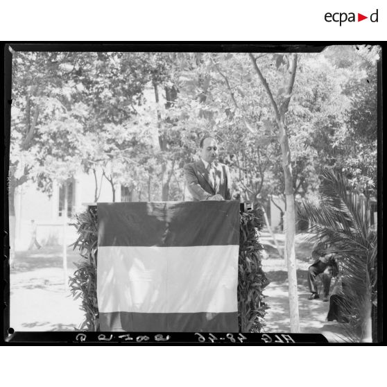 Discours pendant la cérémonie de remise des prix de l'école militaire préparatoire de Miliana.