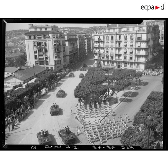 Cérémonie à Alger, pour le rapatriement des militaires tombés en AFN.