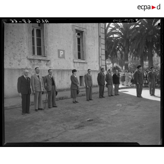 Cérémonie de remise de médaille du travail à l'établissement régional du Matériel (ERM) d'Alger.