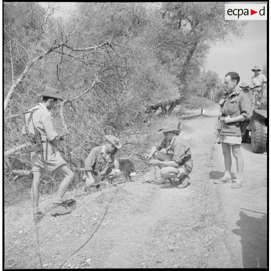 Bataillons de chasseurs à pied à El-Milia. [Description en cours]