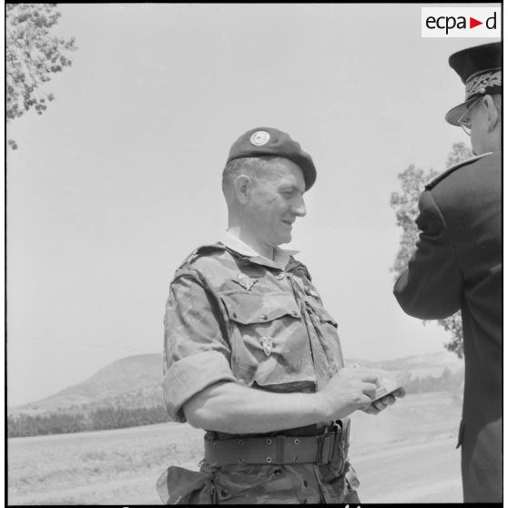 Prise d'armes du 14e RCP. [Description en cours]