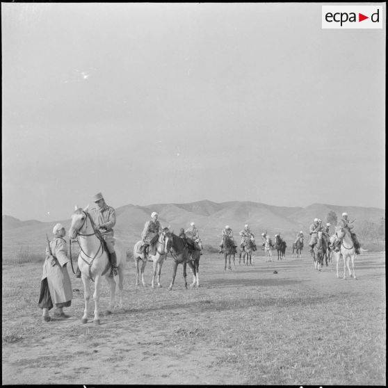 Détachement du 9e groupe de spahis algériens (9e GSA). [Description en cours]