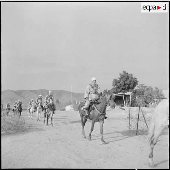 Détachement du 9e groupe de spahis algériens (9e GSA). [Description en cours]