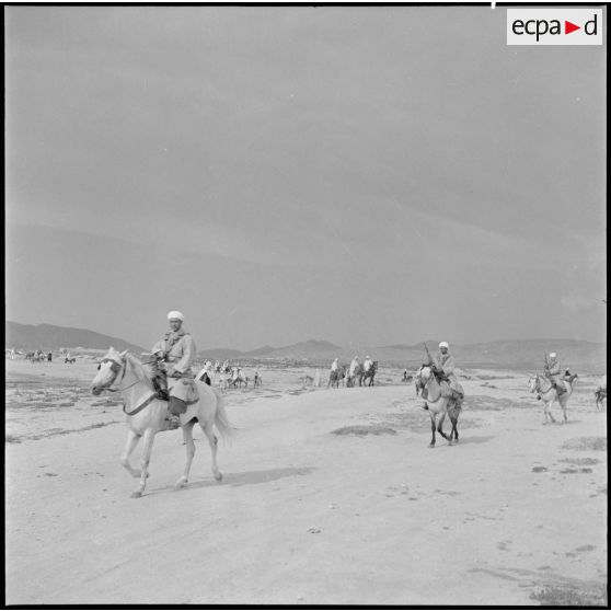 Détachement du 9e groupe de spahis algériens (9e GSA). [Description en cours]