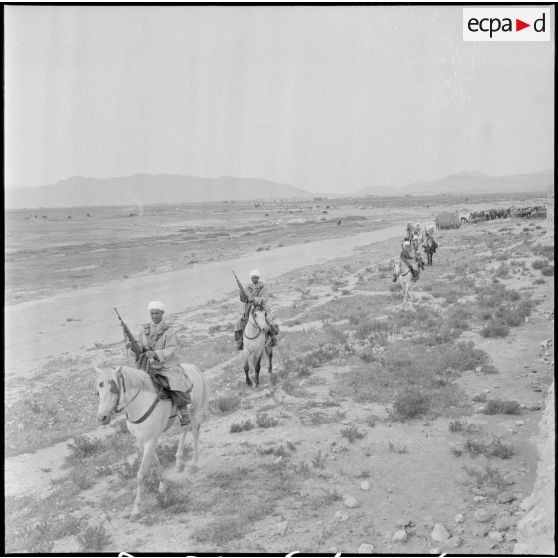 Détachement du 9e groupe de spahis algériens (9e GSA). [Description en cours]