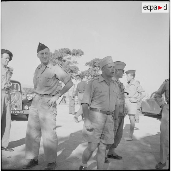 Le général Bertron à la ferme Montaigu. [Description en cours]