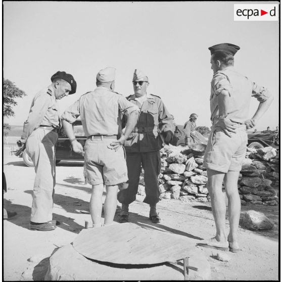 Le général Bertron à la ferme Montaigu. [Description en cours]