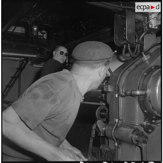 Fabrication du journal Le Bled à la SNEP à Alger. [Description en cours]