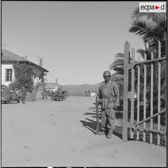 Opération avec la 1re compagnie du 21e bataillon de chasseurs à pied. [Description en cours]