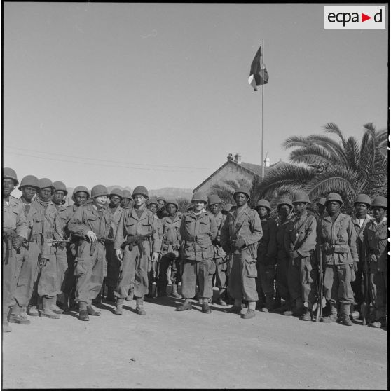 Opération avec la 1re compagnie du 21e bataillon de chasseurs à pied. [Description en cours]