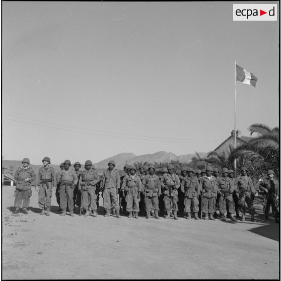 Opération avec la 1re compagnie du 21e bataillon de chasseurs à pied. [Description en cours]