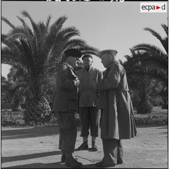 Opération avec la 1re compagnie du 21e bataillon de chasseurs à pied. [Description en cours]