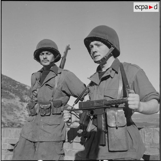 Opération avec la 1re compagnie du 21e bataillon de chasseurs à pied. [Description en cours]