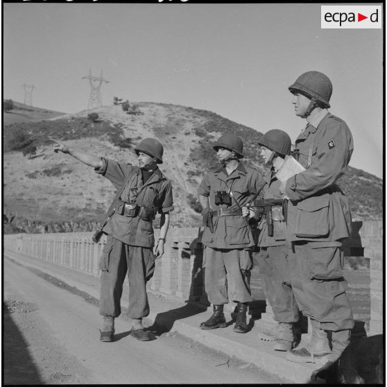 Opération avec la 1re compagnie du 21e bataillon de chasseurs à pied. [Description en cours]