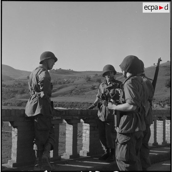 Opération avec la 1re compagnie du 21e bataillon de chasseurs à pied. [Description en cours]