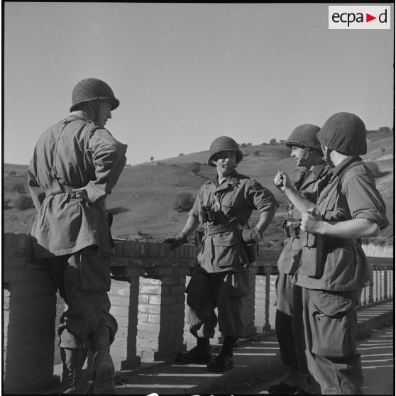 Opération avec la 1re compagnie du 21e bataillon de chasseurs à pied. [Description en cours]
