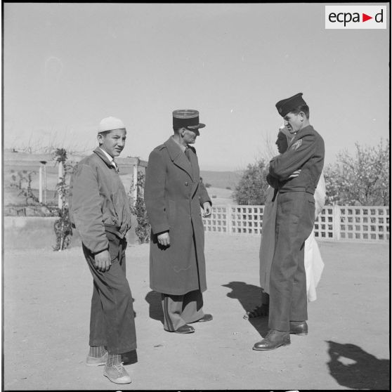 Opération avec la 1re compagnie du 21e bataillon de chasseurs à pied. [Description en cours]