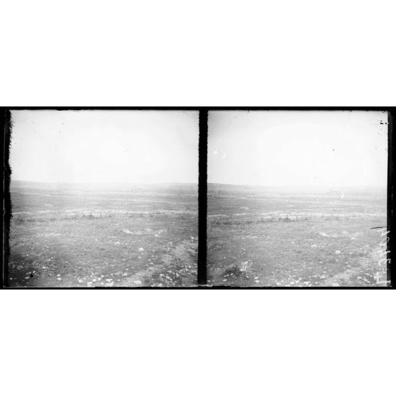 Région de la Côte de l'Oie (Meuse). Panorama vers les lignes. [légende d'origine]