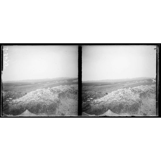 Villers-Bretonneux (Somme). Les premières lignes françaises. [légende d'origine]