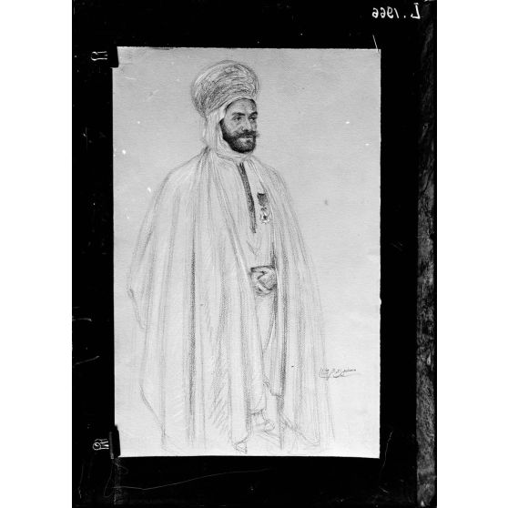 Reproduction. Mission musulmane. Si Cherchali. Cadi d'Alger. [légende d'origine]