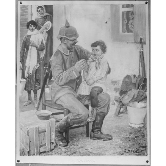 Paris. Musée Franco Américain M. Leblanc, 6 avenue Malakoff. Barbaren. [légende d'origine]