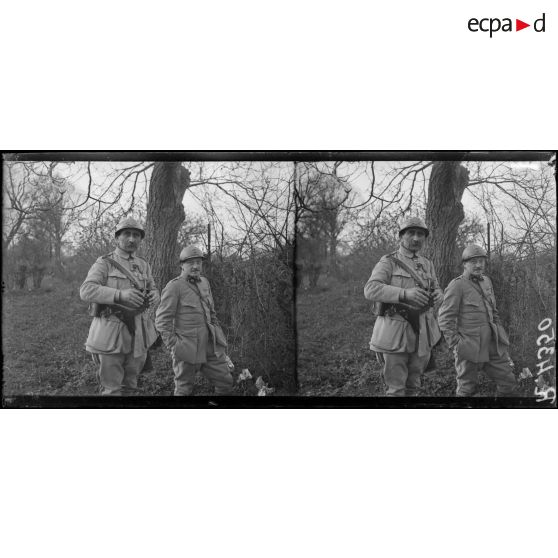 Merville-aux-Bois (Somme). Le général Boichut commandant la 163e DI qui a refoulé l’ennemi à Moreuil à 6 contre 1. [légende d’origine]