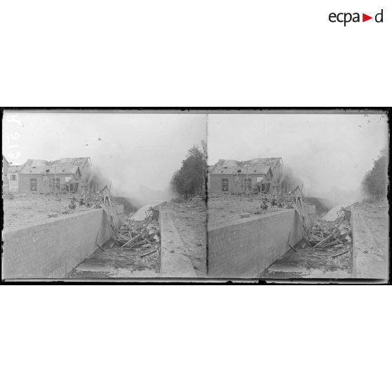 Ham (Somme). Le canal de la Somme. [légende d'origine]