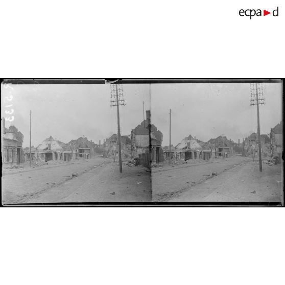 Ham (Somme). Un coin de Ham près de la route de Saint Quentin. [légende d'origine]