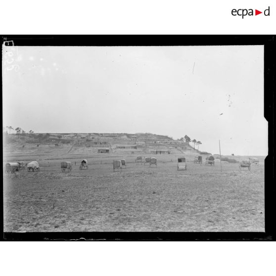 Près Courtemont. Marne. Installations sanitaires. [légende d'origine]