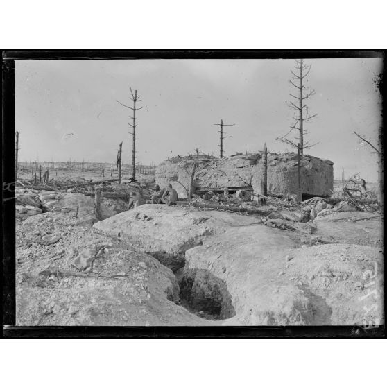 Mont Cornillet. Marne. Blockhaus sur la pente sud. [légende d'origine]