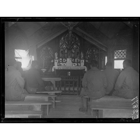Mourmelon le Grand. Camp de l'Espérance. La chapelle. [légende d'origine]