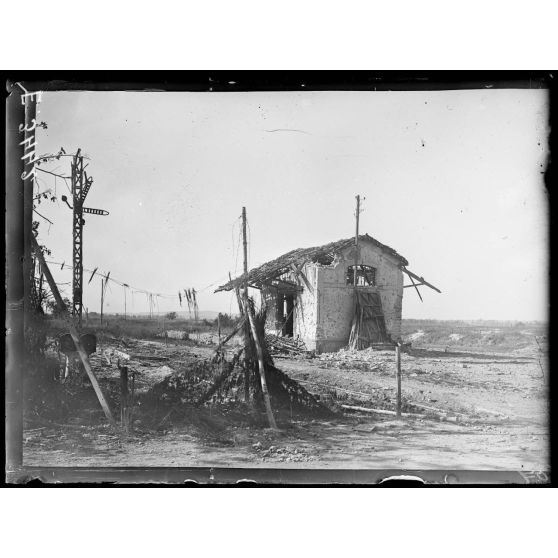 Thuisy. Marne. La gare. [légende d'origine]
