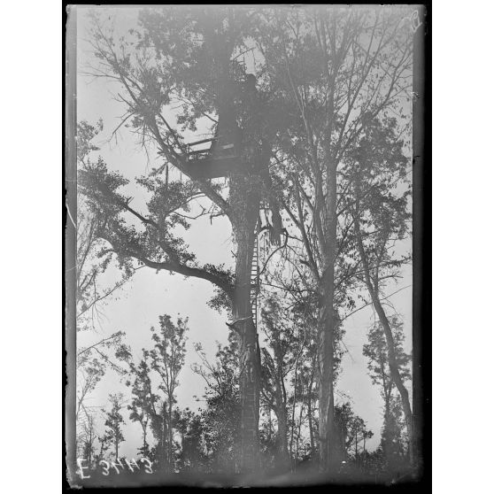 Thuisy. Marne. Poste d'observation. Près des Monts. [légende d'origine]