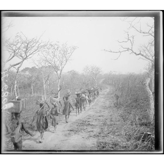 Route de Tibati à N'Gaoundéré. La route à 3h1/2 au nord de Mandjia. [légende d'origine]