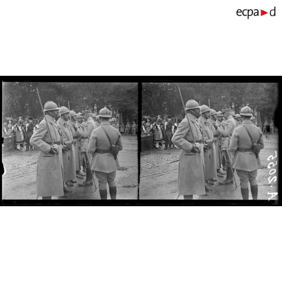 Massevaux. Alsace. Fête anniversaire de l'entrée des français. Remise de décorations. [légende d'origine]