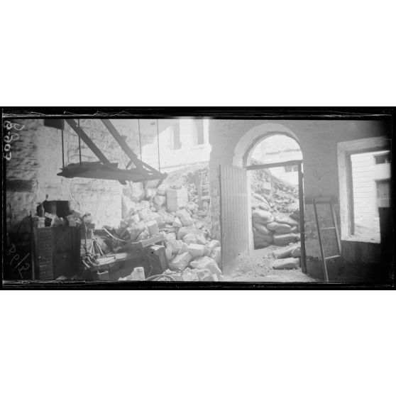 Fort de Troyon. Chambre de soldats. [légende d'origine]