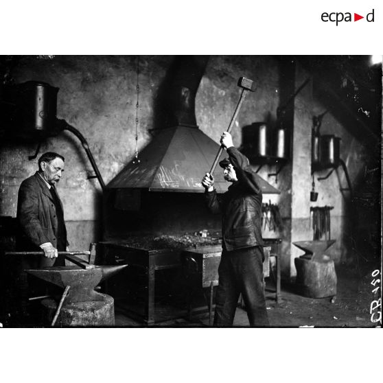 Frapper à la volée. [légende d'origine]