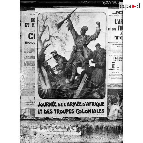 Affiche de la journée de l'armée d'Afrique et des troupes coloniales. [légende d'origine]