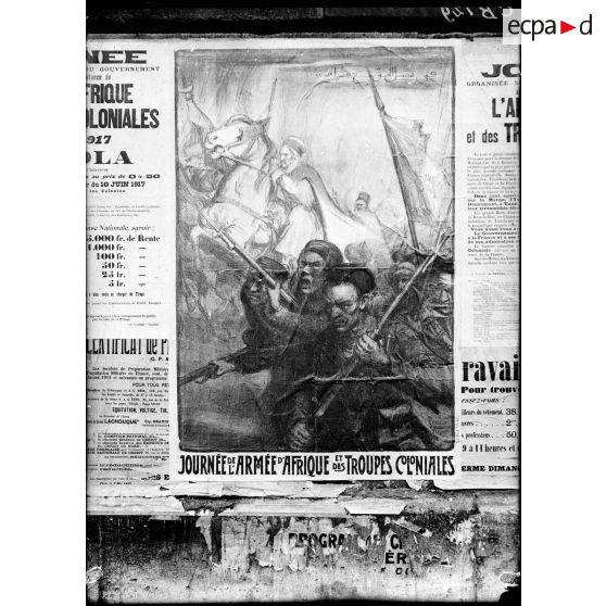 Affiche de la journée de l'armée d'Afrique et des troupes coloniales. [légende d'origine]