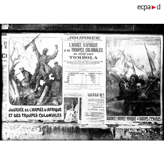 Affiches pour la journée de l'armée d'Afrique et des troupes coloniales. [légende d'origine]