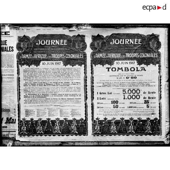 Affiches pour la journée de l'armée d'Afrique et des troupes coloniales. [légende d'origine]