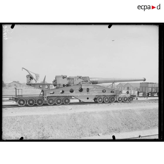 Camp de Mailly, Aube, pièce de 340 mm. [légende d'origine]