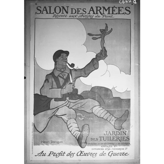 Affiche au salon des armées. [légende d’origine]
