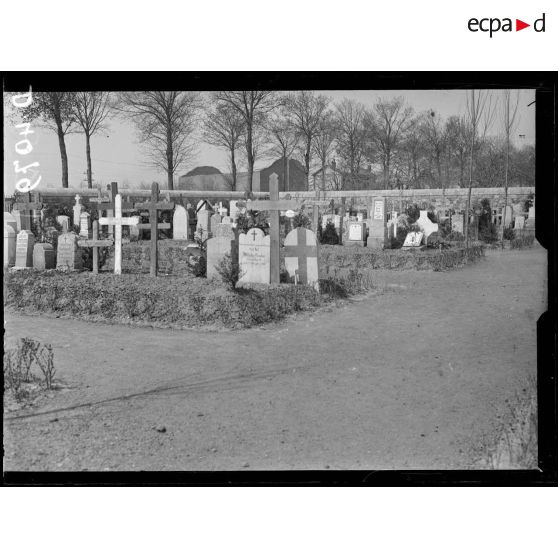 Noyon (Oise), partie supérieure du cimetière allemand. [légende d'origine]