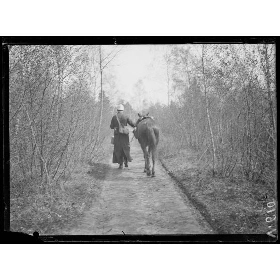 Blanc Sablon, Aisne, l'aumonier de la 36e division. [légende d'origine]