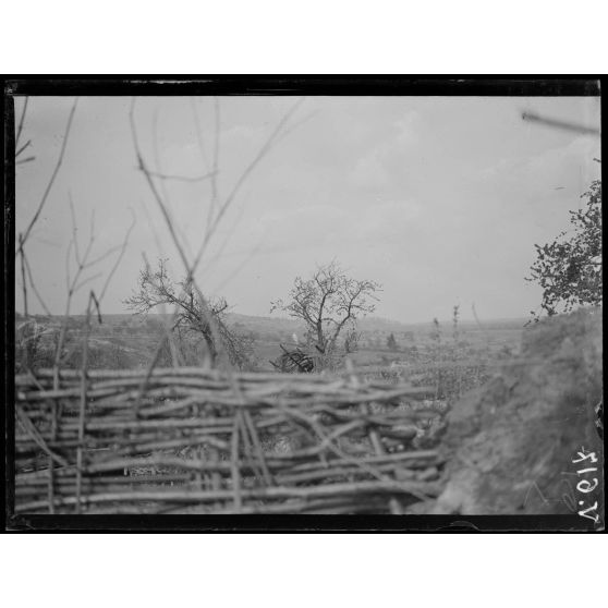 Vue sur Craonne et les lignes allemandes. [légende d'origine]