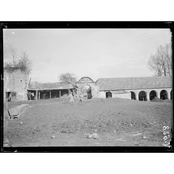Cuissy-et-Gény, Aisne, bâtiment de la ferme de Cuissy. [légende d'origine]