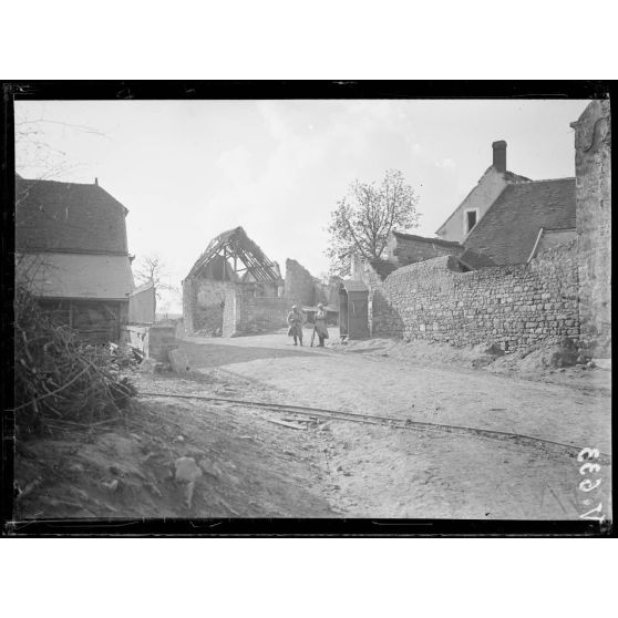 Oulches, ruines. [légende d'origine]