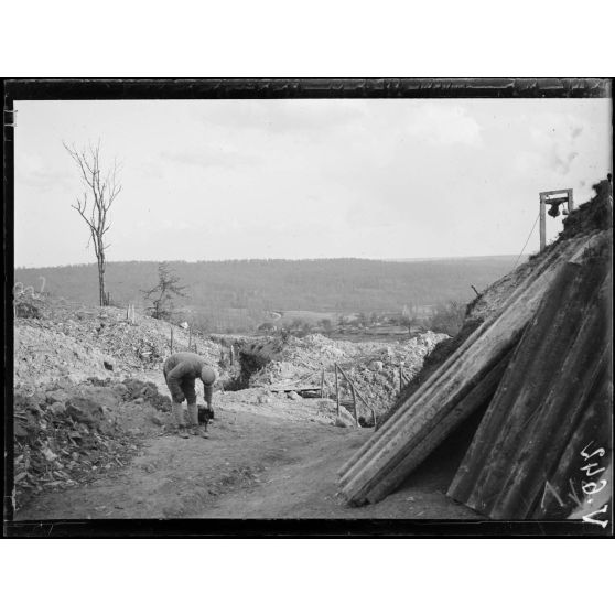 Région d'Oulches, Aisne, vue prise des premières lignes. [légende d'origine]